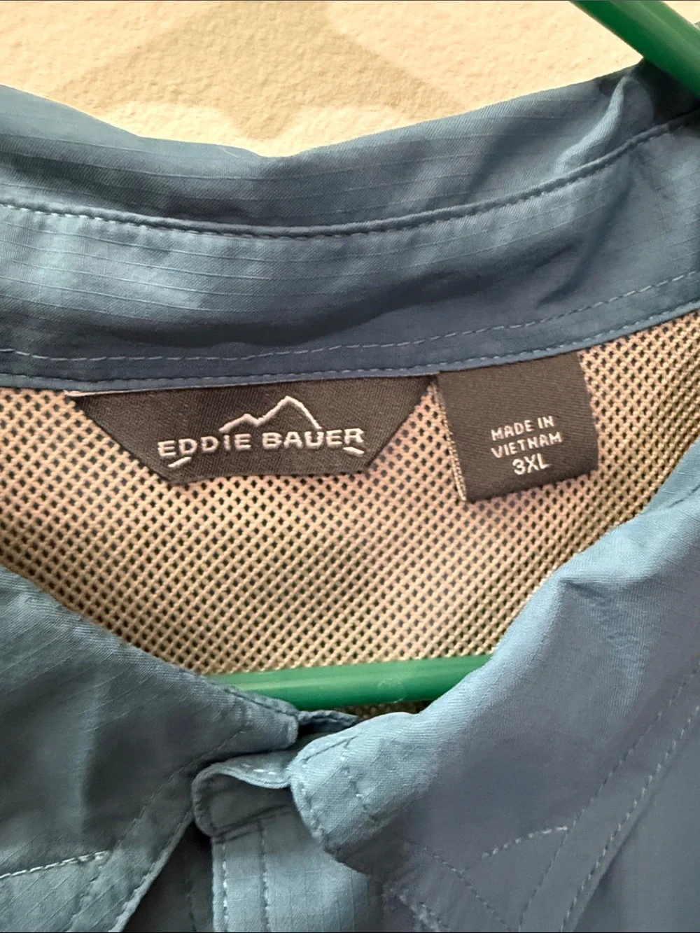Eddie Bauer Teal Short-Sleeve Lightweight Shirt-Jacket